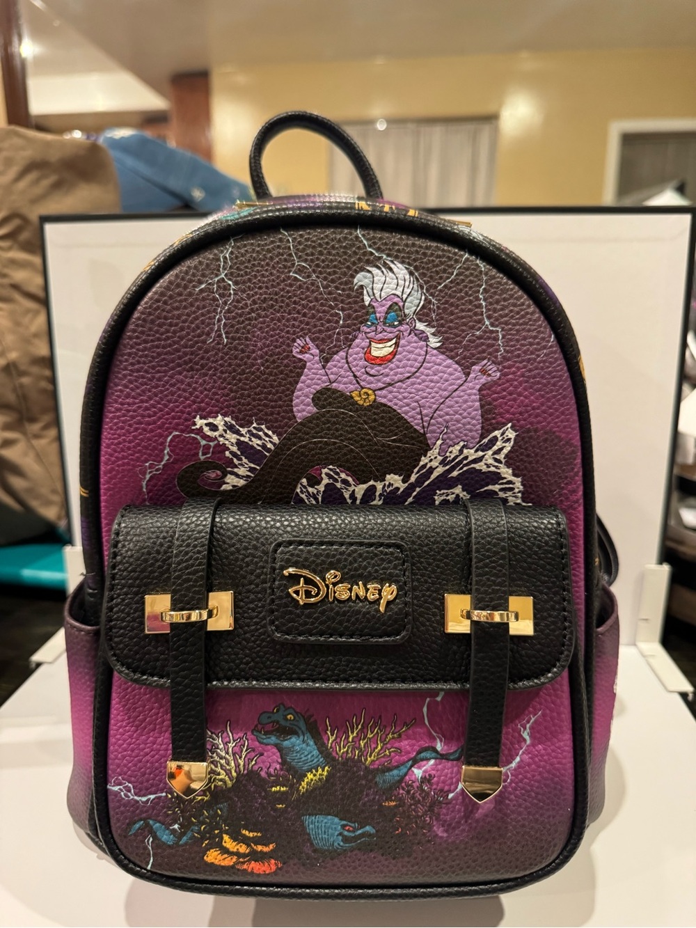 Disney Purple & Black Ursula Mini Backpack